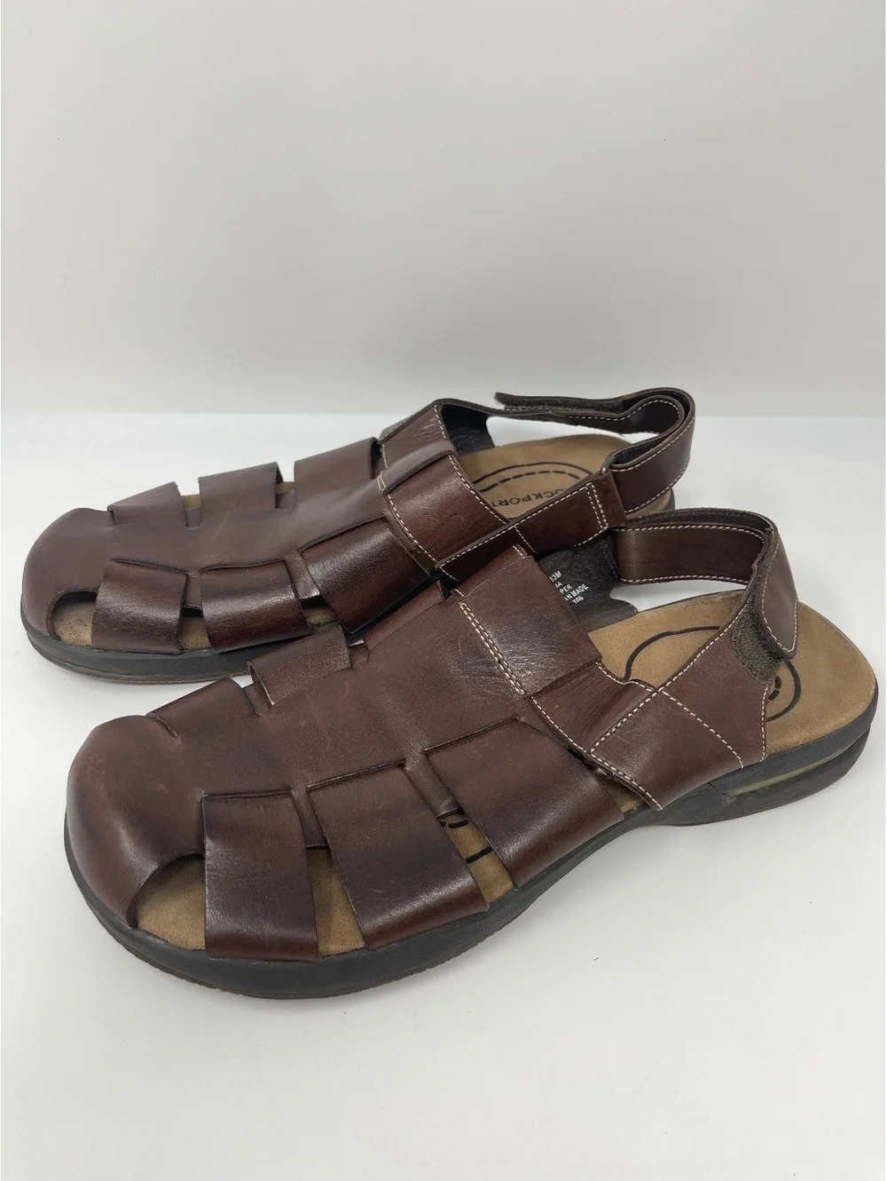 Rockport Powered by DMX Leather Brown Sandals Men's Size 13M Hiking